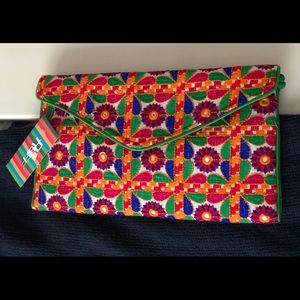 🌸 Pure Art 💕 hand embroidery clutch 🌸